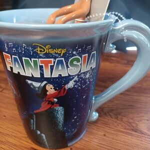 Disney Fantasia 85th Anniversary Mug with Mickey Mouse And Spoon